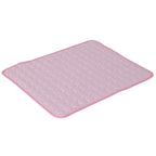 50-100 cm Dog and Cat Cooling Mat, Breathable Pet Cooling Pad, Pink, 70×55 cm