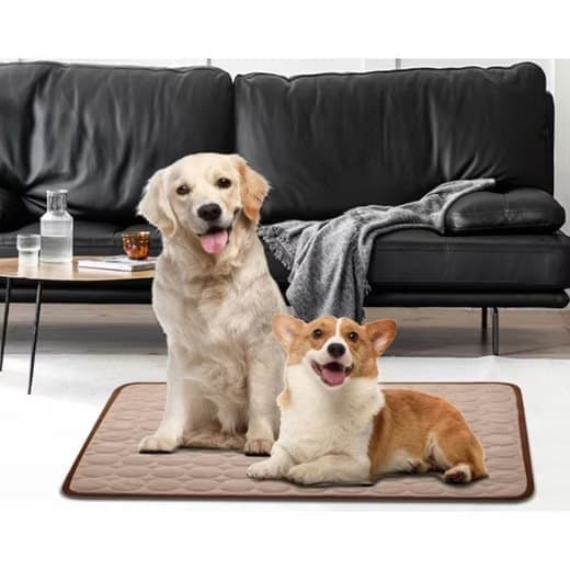 Cooling Mat for Dogs and Cats, 70×55cm, Light Brown, Breathable, Multiple Colors Available