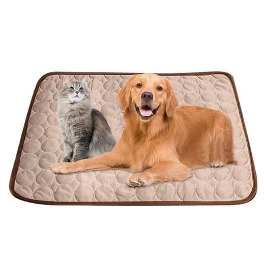 50×40cm Cooling Mat for Dogs and Cats, Breathable, Light Brown, with Multiple Colors Available