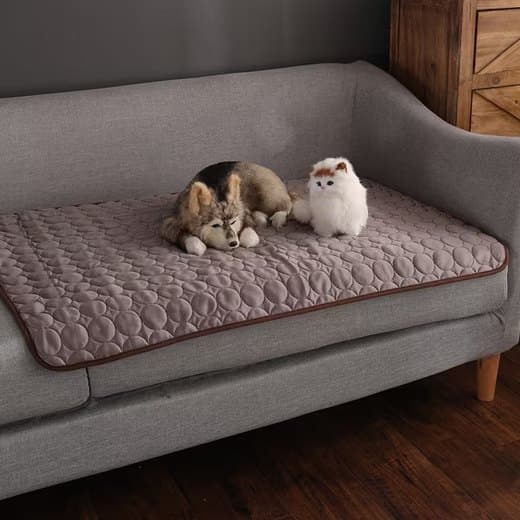 50×40cm Cooling Mat for Dogs and Cats, Breathable, Light Brown, with Multiple Colors Available