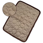 50×40cm Cooling Mat for Dogs and Cats, Breathable, Light Brown, with Multiple Colors Available