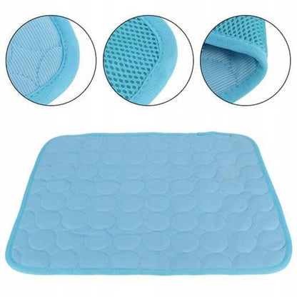 50×40cm Cooling Mat for Dogs and Cats, Breathable, Multiple Colors Available, Blue