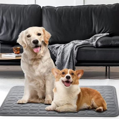 Cooling Mat for Dogs and Cats, 50x40cm, Dark Gray, Breathable, Multiple Colors Available