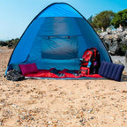 Inflatable Pillow for Camping Lightweight Compact Travel Outdoor Activities, 47x30cm, Red