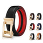 Unisex Leather Belt with Adjustable Buckle, 115/125 cm, Multicolored