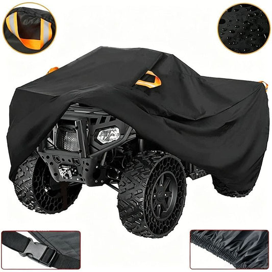 210D ATV Cover - Waterproof and Sunscreen Beach Car Cover, Four-Wheel Off-Road Vehicle Cover(L（200*95*106CM）)