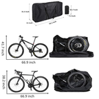 800D Oxford Cloth Bicycle Bag, Mountain Bike & Road Bike Storage Bag(Non-folded: 140cm (L) * 28cm (W) * 80cm (H))