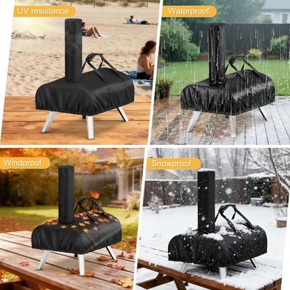 420D Oxford Waterproof Pizza Oven Cover with Carry Handles, Custom Fit for Ooni Karu 12 Outdoor Pizza Oven