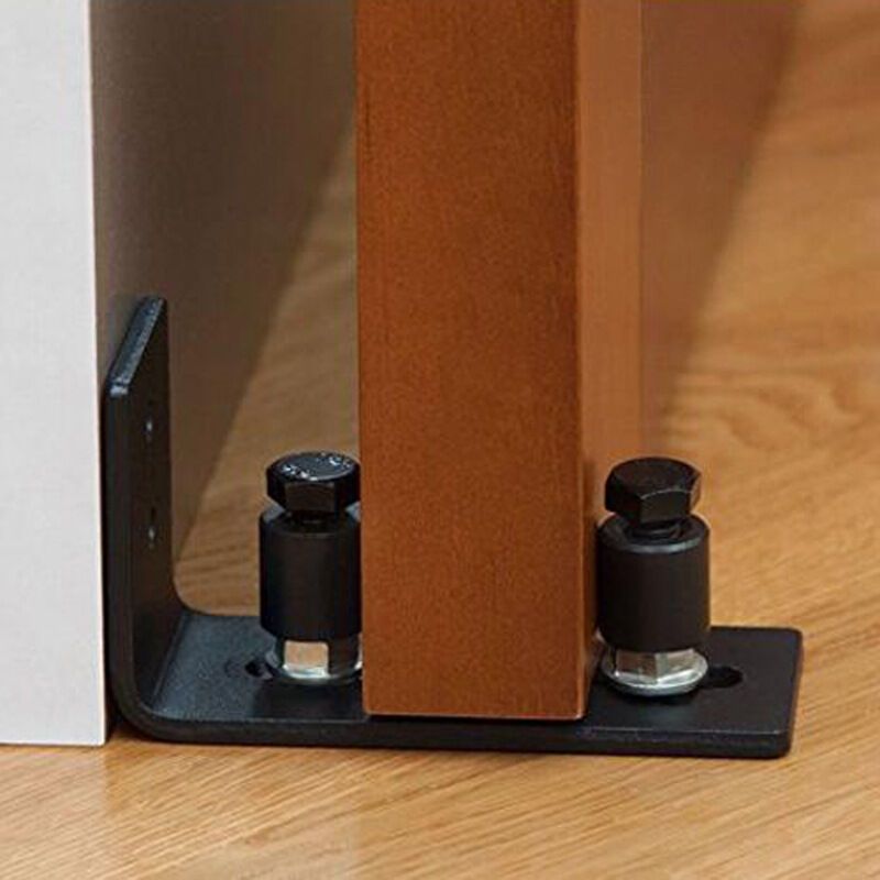 Sliding Door Floor Guide, Adjustable Carbon Steel Barn Door Floor Track
