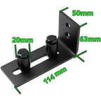 Sliding Door Floor Guide, Adjustable Carbon Steel Barn Door Floor Track