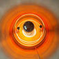 Wall Lamp, UFO Space Age Bauhaus Style, Orange, D24 x E17 cm