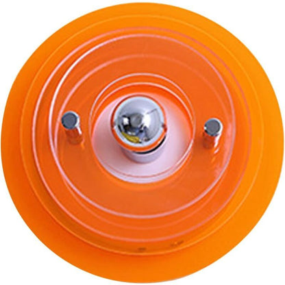Wall Lamp, UFO Space Age Bauhaus Style, Orange, D24 x E17 cm