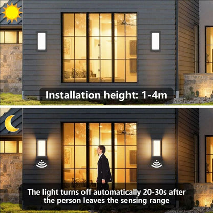 2 Pack Wall Light with Motion Sensor, LED 18W 3000K 1200 Lumens, IP65 Waterproof