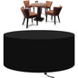 Round Garden Furniture Cover, Heavy Duty 210D Oxford Protective Cover, 128 x 71 cm