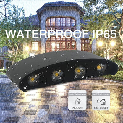 Wall Lamp, LED 8W IP65 Waterproof Aluminum Up Down Light, Warm White