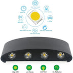 Wall Lamp, LED 8W IP65 Waterproof Aluminum Up Down Light, Warm White