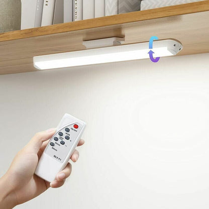 Dimmable LED Cupboard Lamp with Remote Control, Touch Rechargeable Wall Light, 34 cm