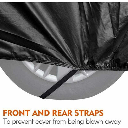 Outdoor Car Cover, Breathable Anti UV Dust and Snow Resistant, Black, 4.8 x 1.8 x 1.5 m
