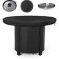 Fire Pit Cover, 420D Waterproof Anti UV Protective Cover, Diameter 100 cm