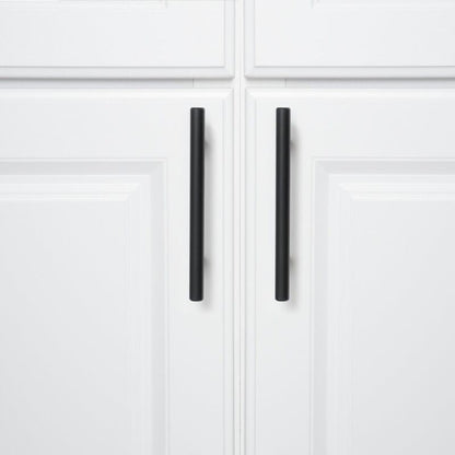 10 Pack Black Stainless Steel T Bar Cabinet Handle, 160 mm