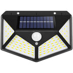 1 Pack Outdoor Solar Light 100 LEDs Motion Sensor Waterproof 1200mAh for Garden