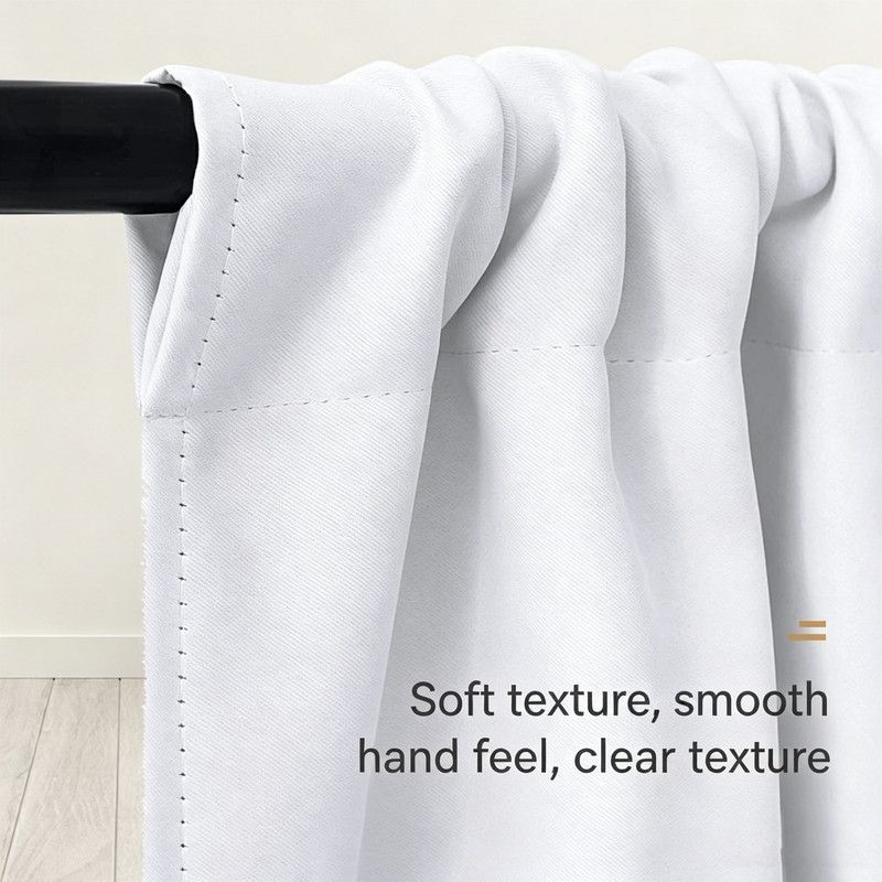 2 Pack Blackout Kitchen Curtains Black, 76 x 92 cm