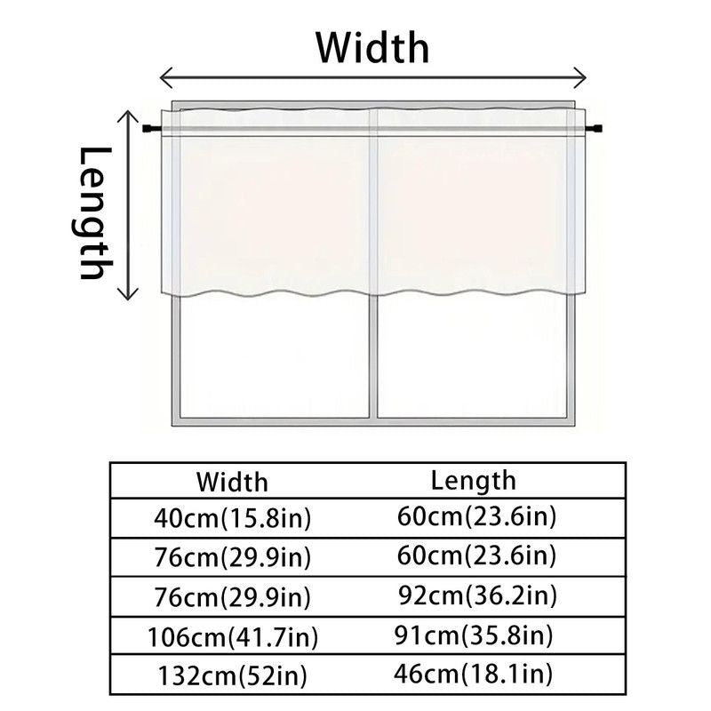 2 Pack Blackout Kitchen Curtains Green, 106 x 91 cm