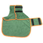 Dog Bathrobe Microfiber Absorbent Drying Coat, Green, S