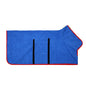 Dog Bathrobe Microfiber Absorbent Drying Coat, Blue, XL