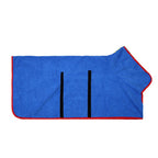 Dog Bathrobe Microfiber Absorbent Drying Coat, Blue, XS