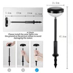 2-Piece Solar Garden Lights for Outdoor Use