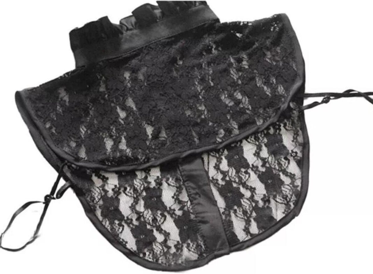 Chic Detachable Collar - Black with Lace - Women/Kids