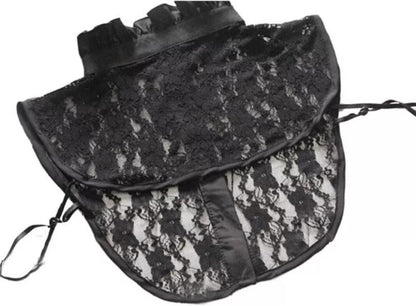 Chic Detachable Collar - Black with Lace - Women/Kids