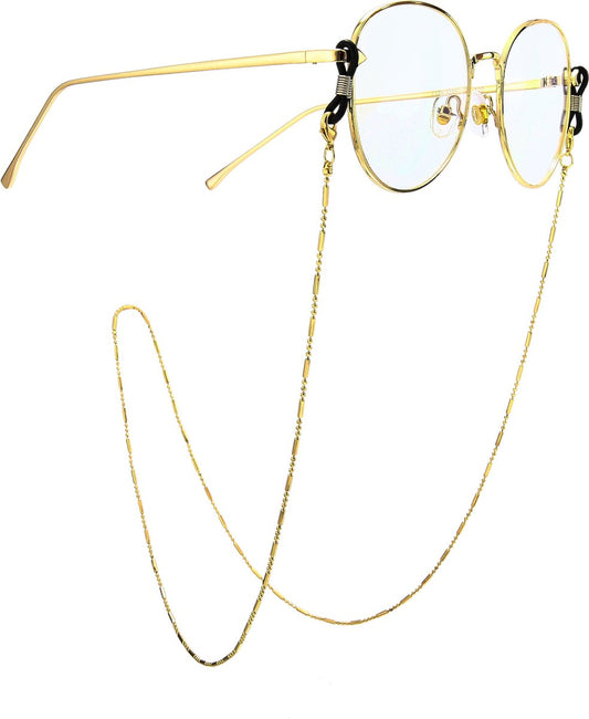Gold Glasses Cord | Glasses Cord | Sunglasses Cord | Glasses Chain | Glasses Cord | With Black Loop | 72 CM
