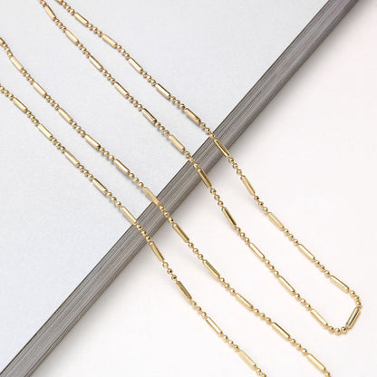 Gold Glasses Cord | Glasses Cord | Sunglasses Cord | Glasses Chain | Glasses Cord | With Black Loop | 72 CM