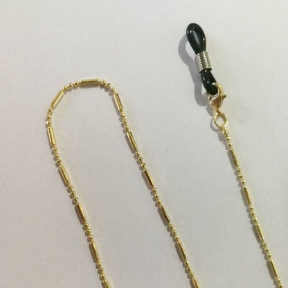 Gold Glasses Cord | Glasses Cord | Sunglasses Cord | Glasses Chain | Glasses Cord | With Black Loop | 72 CM