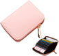 Card Holder for 12 Cards | Credit Card Holder | With Cash Compartment | Card Holder | Wallet | PU Leather | Purse | Pink