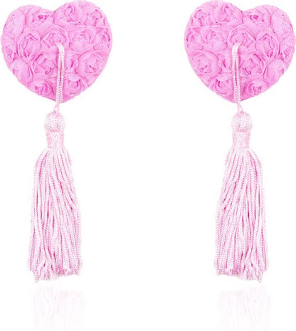 Luxury Nipple Tassels | Nipple Tassel | Nipple Stickers | Niple Cover | Self-Adhesive Heart-Shaped Hearts | 2 Piece | Pink