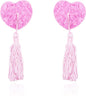 Luxury Nipple Tassels | Nipple Tassel | Nipple Stickers | Niple Cover | Self-Adhesive Heart-Shaped Hearts | 2 Piece | Pink