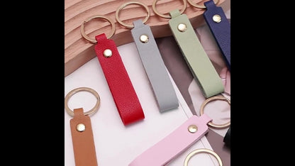 Keychain | Key Holder | PU Leather Keychain | Universal | Red