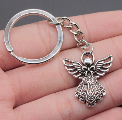 Keychain Guardian Angel | Lucky Keychain | Key Holder | Silver