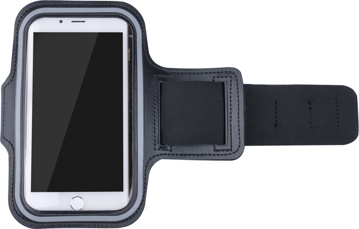 Sports armband XL suitable for screens up to 6.5 inches, among others, for iPhone 6/6s/7/8, Samsung S7/S8/S9, Huawei P10 - Black