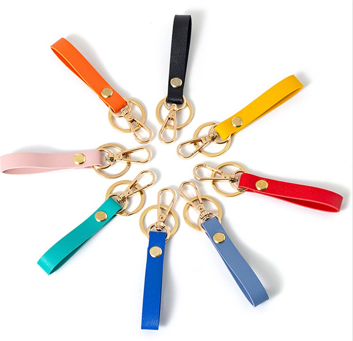 Luxury Ladies' Keychain | Key Holder | Car Keychain | Modern Style | With Double Key Rings | Blue