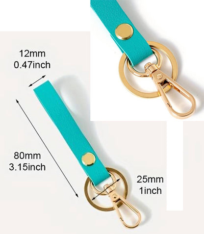 Luxury Ladies' Keychain | Key Holder | Car Keychain | Modern Style | With Double Key Rings | Red