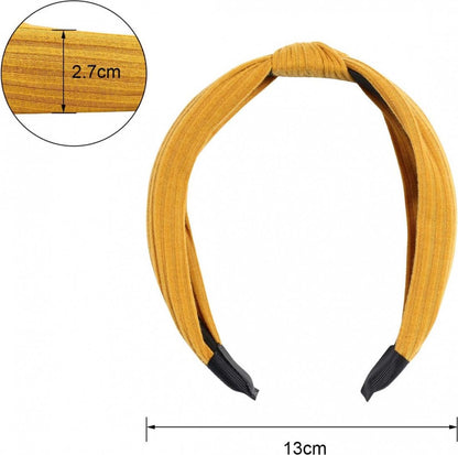 Women's Headbands - Set of 6 Pieces - Headband - Knot Cross Knitted Headbands - Adult Headbands - Sports Yoga Headbands - Mixed 6 Colors - Elastic - Lightweight - Women - Girls - Athletic - Gym - Dance - Yoga - Hair Accessories