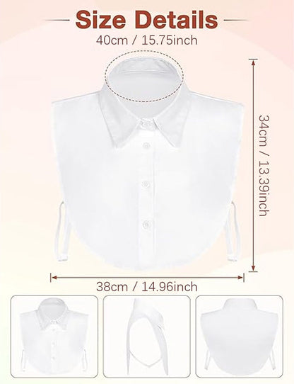 Women's Blouse Collar Detachable Collar White Collar - Detachable Collar - Blouse Collar - Adjustable Pointed Collar - Removable - Collar - Shirt Replacement - Blouse