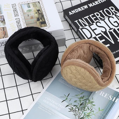 Warm Ear Warmers - Ear Warmer - Classic Winter Ear Warmers - Fleece Ear Warmers - Wraparound Sturdy Soft Comfortable Plush - Fleece Headband - Ear Warmer Hat - Sports Headband Hairband - Cycling Walking Winter Sports - Unisex - Women / Men - Khaki