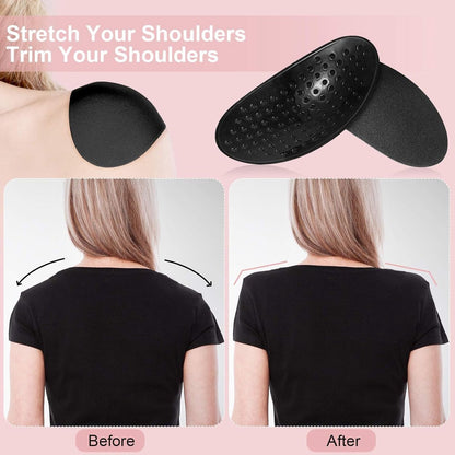 Premium Self-Adhesive Shoulder Pads - 4 Pairs - Reusable - Shoulder Pads for Women's Clothing - Shoulder Pads for Clothing - Shoulder Pads - Silicone Shoulder Pads for Dresses - Breathable - Non-Slip Shoulder Height Enhancer