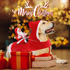 Dog Costume Christmas - Christmas Clothing For Dog/Cat - Christmas Outfit For Puppies - Hooded Dog Christmas Suit - Dog Christmas Clothing - Funny Dog Christmas Costume - Size XXL - Dog Fancy Dress Costumes - Dog Clothing - Pet Christmas Costume - Christm
