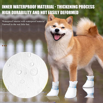 Dog Socks - 40 Pieces - Disposable Pet Socks - Waterproof - Non-Slip Dog Socks - Dog Shoes Paw Protector Socks for Dogs - Velcro Closure - Breathable - Adjustable - Pet Paw Protector - Dog Shoes - Size S